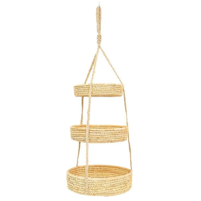Palm kurv trippel hengende jute