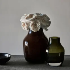Paloma vase liten 20 cm smoke green
