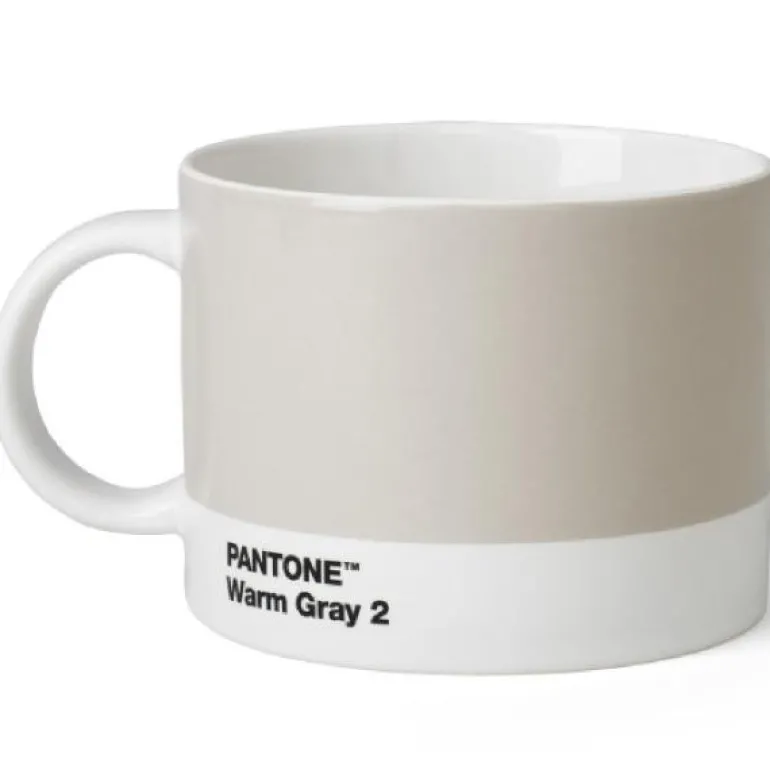PANTONE tekopp med hank 47,5 cl varm grå