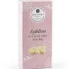 Pasjonsfruktmandler m/hvit sjokolade rosa