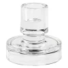 Petra lysestake 8 cm klart glass