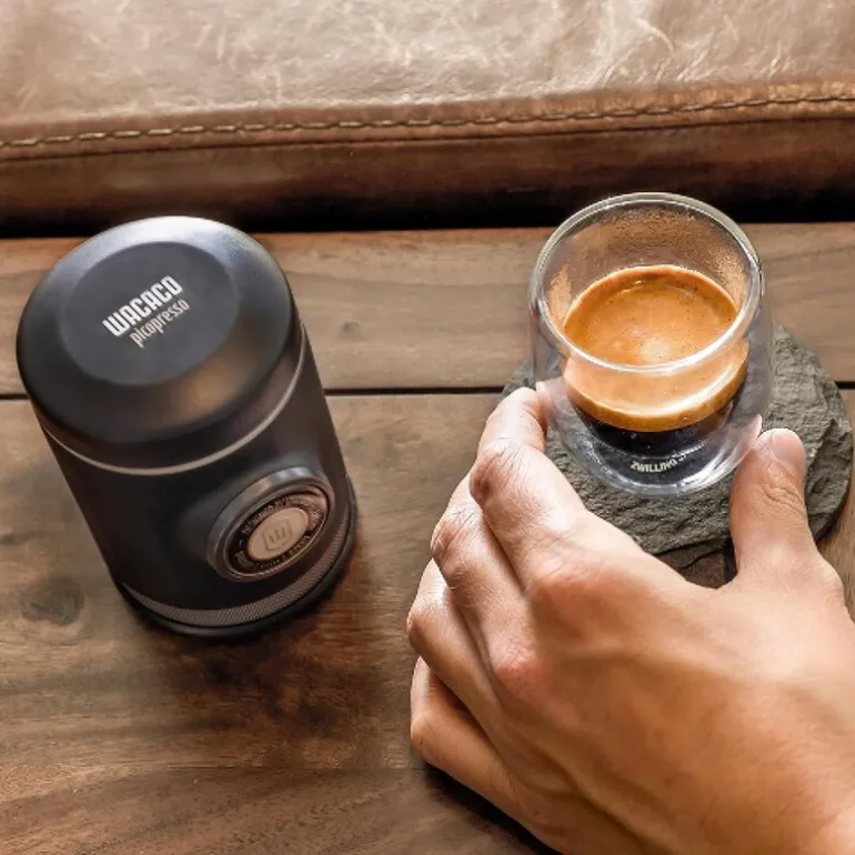 Picopresso bærbar espressomaskin svart