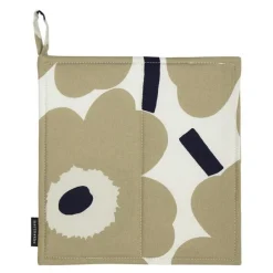 Pieni Unikko gryteklut 21,5x21,5 cm hvit/beige/mørkblå