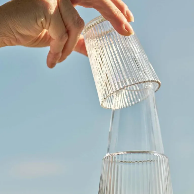 Pilastro karaffel med glass 1L clear