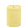 Pillar LED kubbelys 8x10 cm lys gul