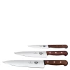 Pine knivsett 3 deler brun