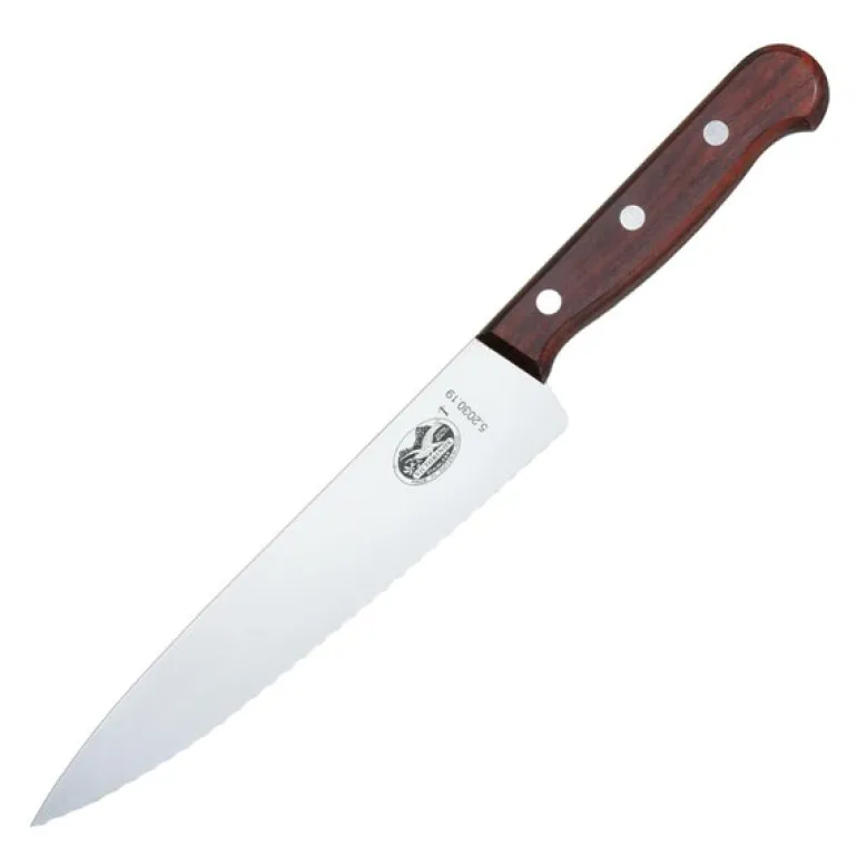 Pine kokkekniv 22 cm bølget knivblad