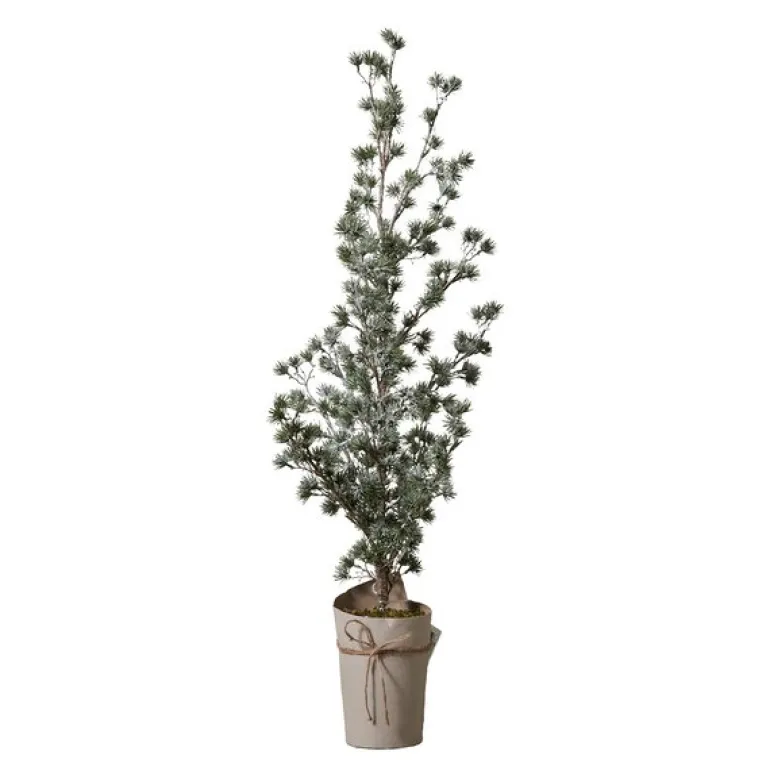 Pinea grantre 115 cm med LED-lys grønn