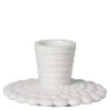 Pipanella lysestake 4,5x8,5 cm bubble lines hvit