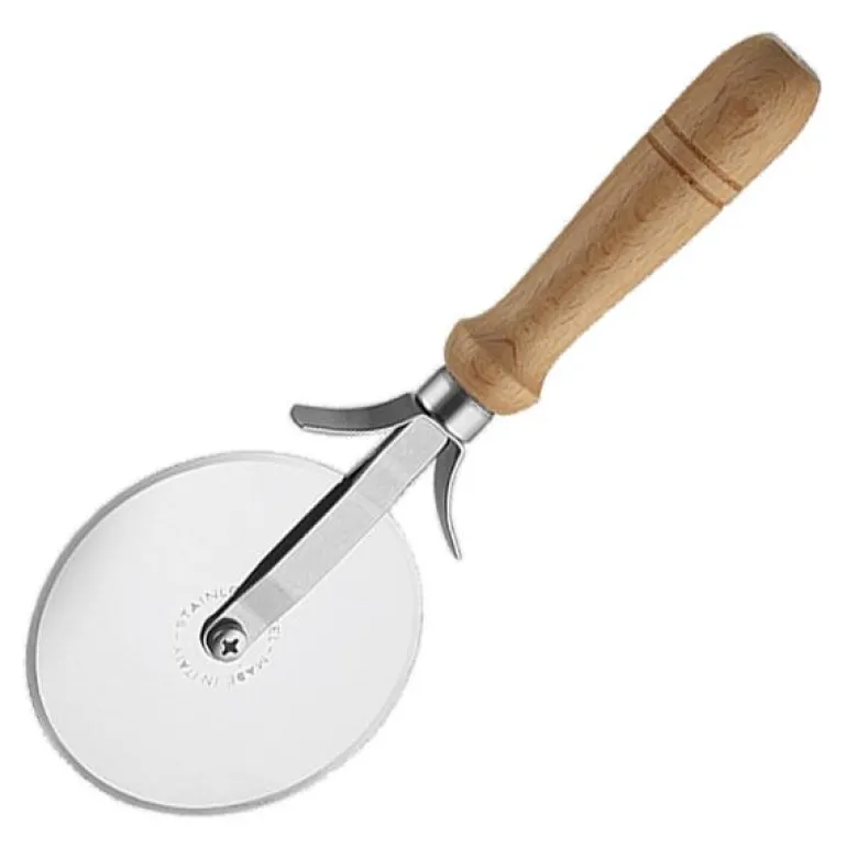 Pizzahjul 10 cm trehåndtak