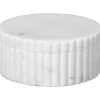 Platon oppbevkrukke 5x12 cm hvit