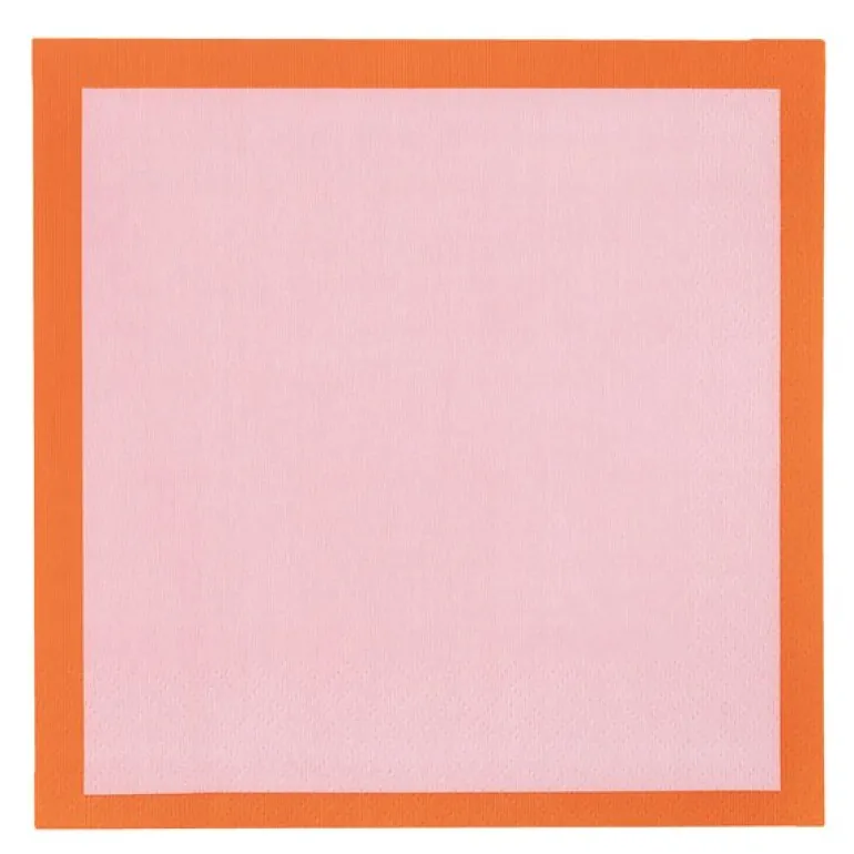 Play serviett 33x33 cm 20 stk rosa/oransje