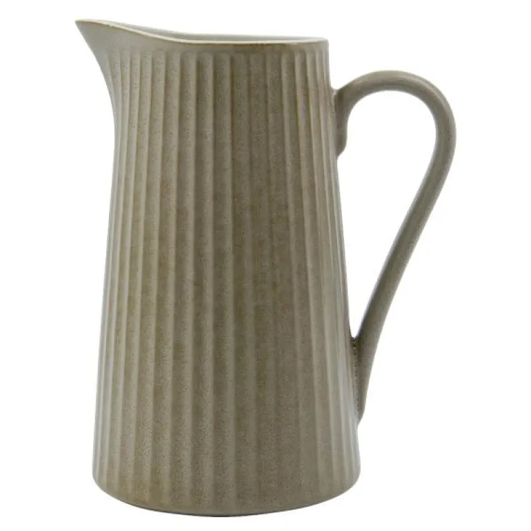 Pleat kanne 21 cm grå/brun
