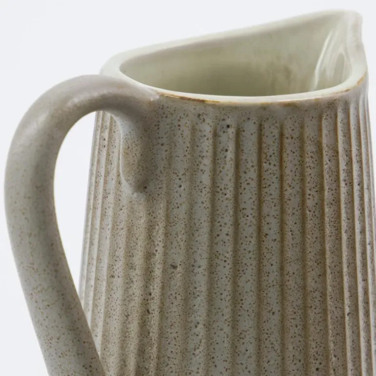 Pleat kanne 13 cm grå/brun