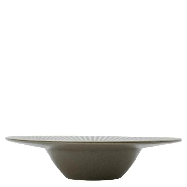 Pleat pastatallerken 26 cm grå/brun