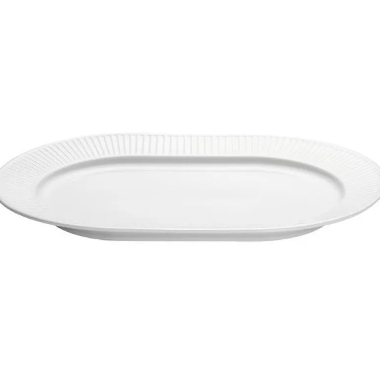 Plissé serveringsfat ovalt 36x25 cm
