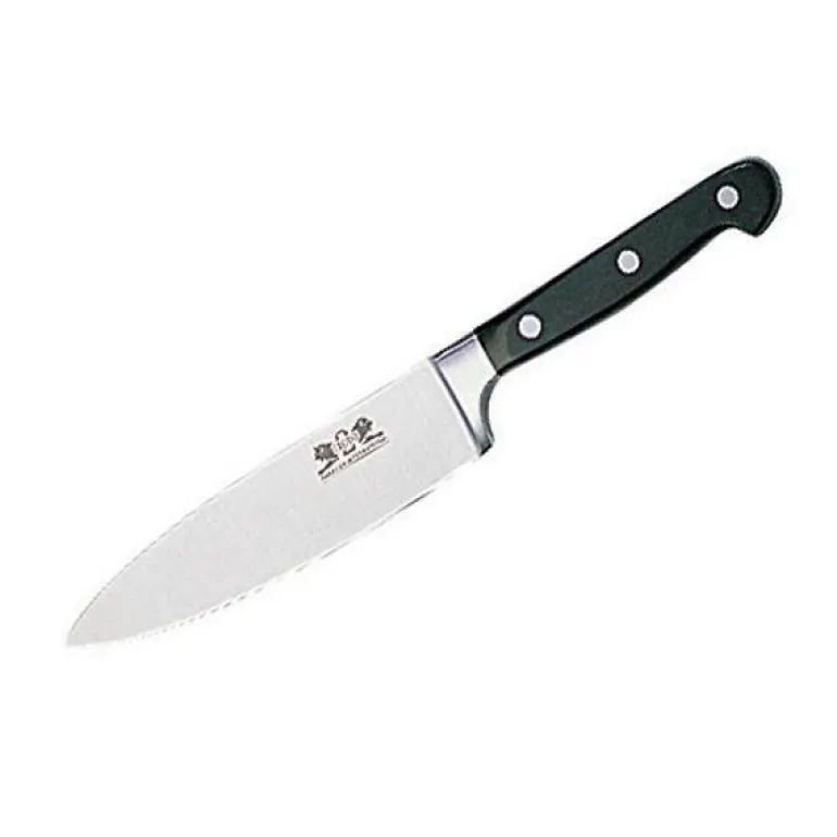 Pluton kokkekniv 15 cm stål/svart