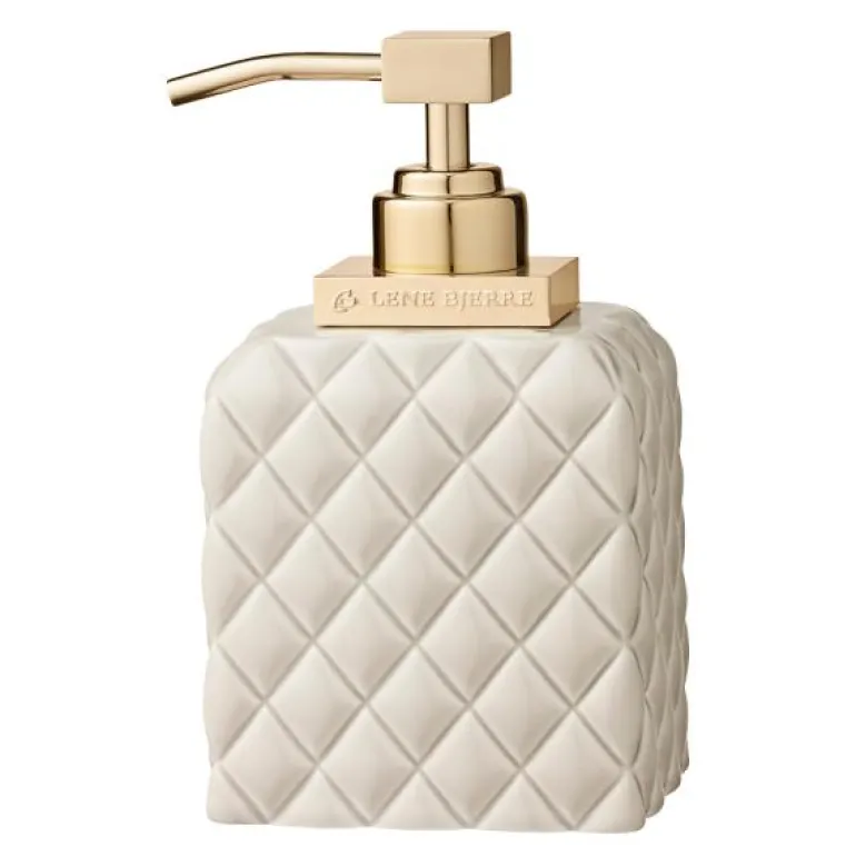Portia såpedispenser 16 cm brun sand