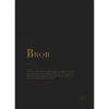 Poster bror 30x40 cm svart