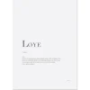 Poster Løye 30x40 cm hvit