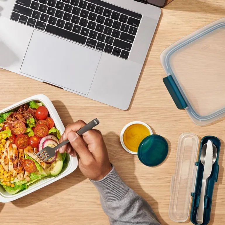 Prep & go bestikk i etui grønn