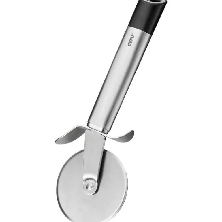 Primeline pizzahjul 20,4 cm stål/svart