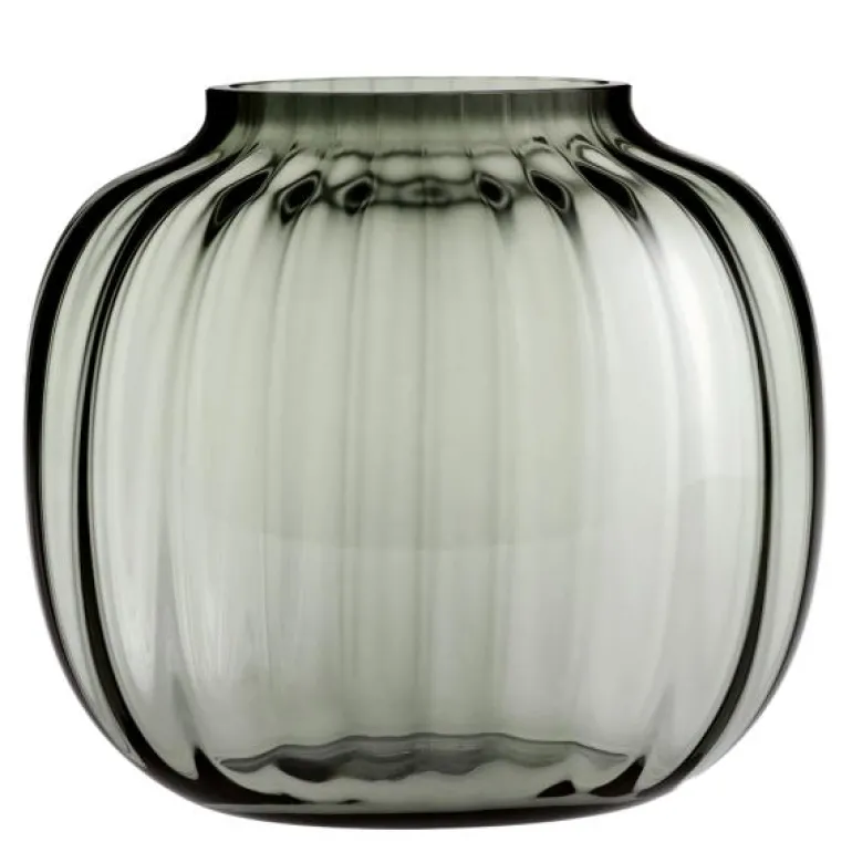 Primula oval vase 17,5 cm smoke