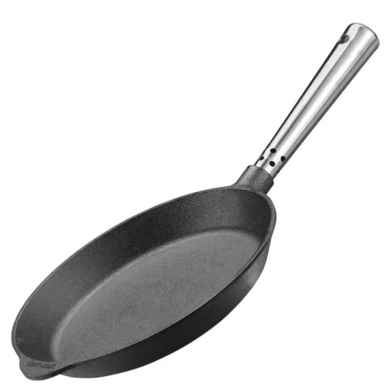Professional stekepanne 22 cm med stålhåndtak