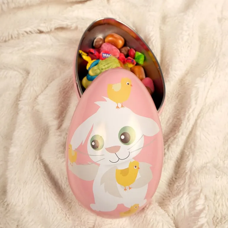 Påskeegg 10x15 cm Lille kanin rosa