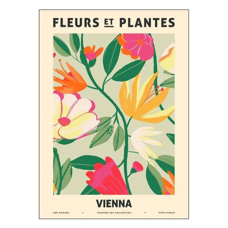PSTR Studio poster 30x40 cm zoe fleurs et plantes vienna