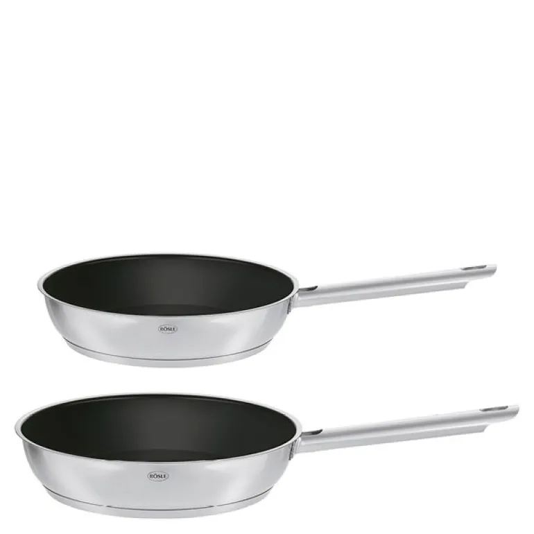 PureElements stekepannesett 2 deler 20/28 cm stål/svart