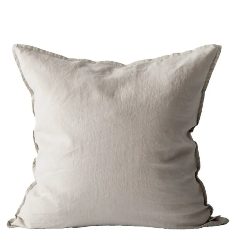 Putetrekk lin 50x50 cm warm grey