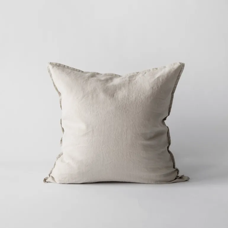 Putetrekk lin 50x50 cm warm grey