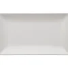 Quadro tallerken 25x15 cm hvit