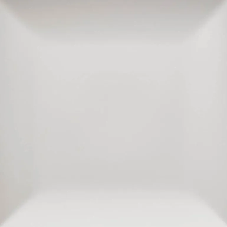 Quadro tallerken 26x26 cm hvit