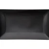 Quadro tallerken 25x15 cm svart