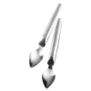 Quenelleskje S 18 cm 2 stk sølv matt