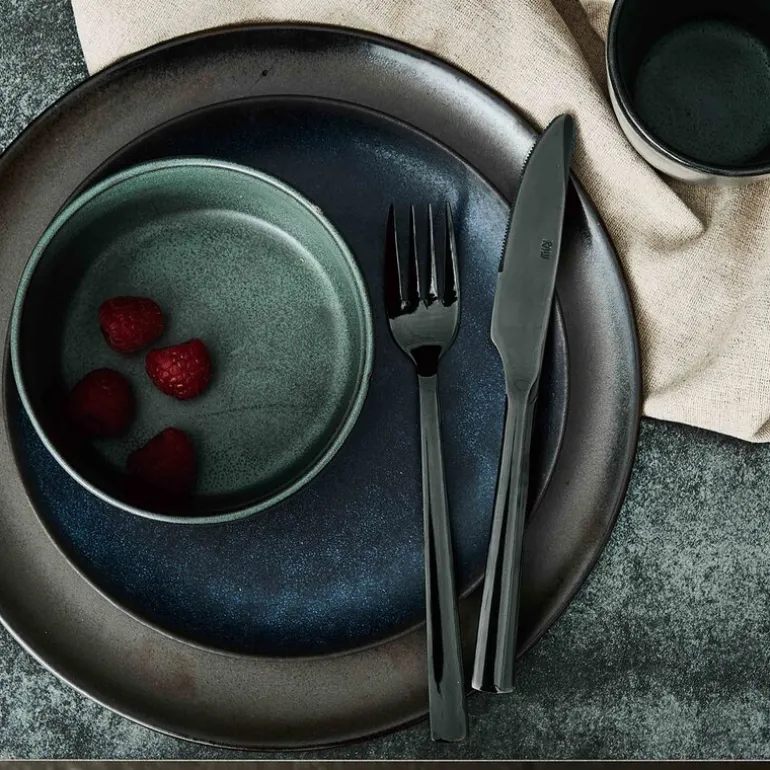 RAW bestikksett 40 deler svart