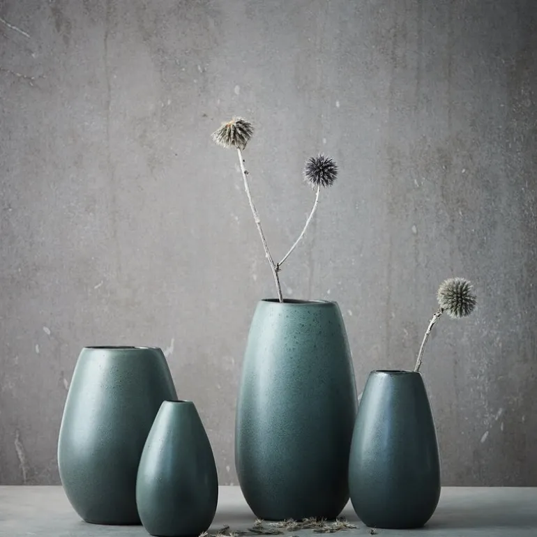 RAW Northern Green vase 8x18,5 cm