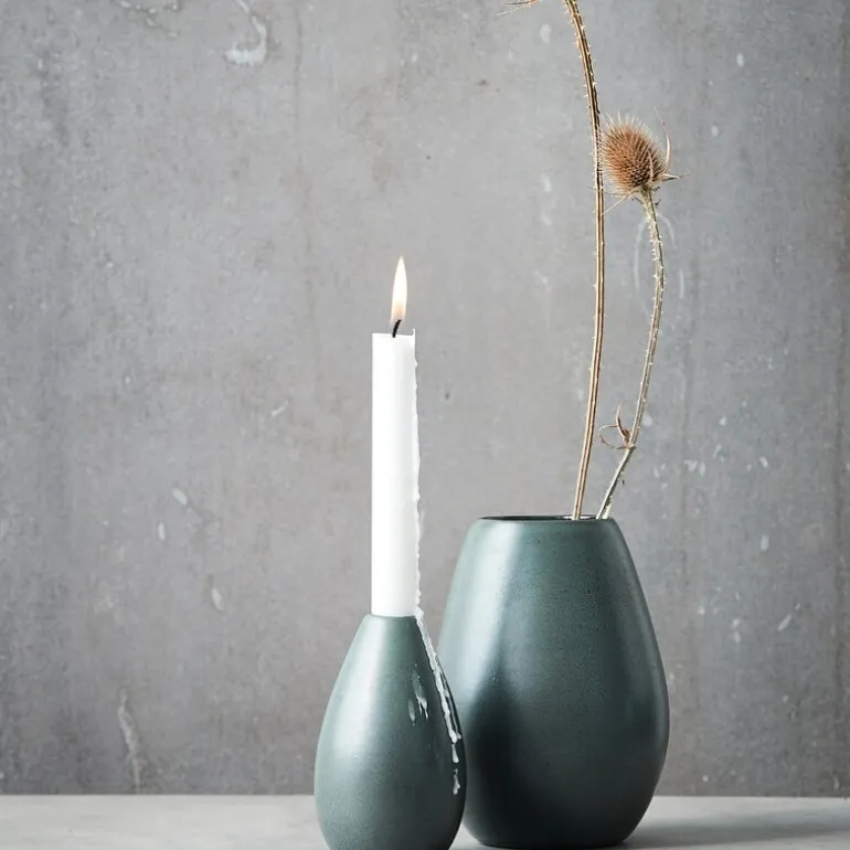RAW Northern Green vase 3x13,5 cm