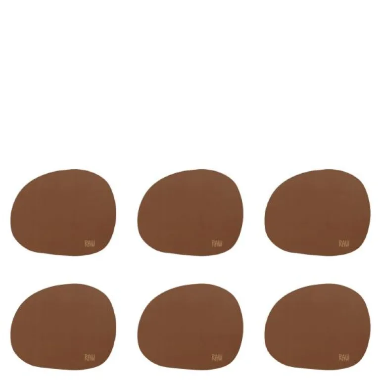 RAW Organic glassbrikke 6 stk mocca