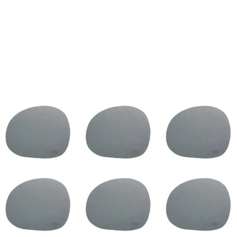 RAW Organic glassbrikke 12x10 cm 6 stk grey