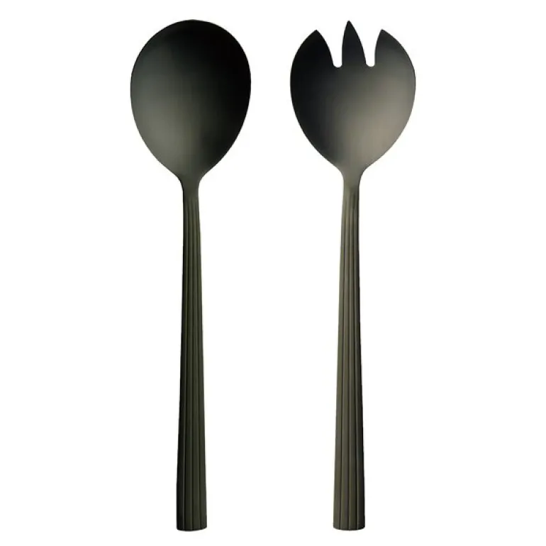 RAW salatsett 2 deler matte black