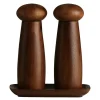RAW Teak keramisk kvernsett 3 deler mørk teak