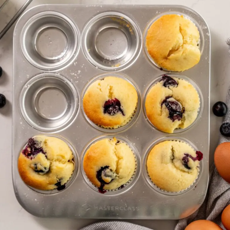 Recycled Aluminium muffinsbrett for 9 muffins 24x22 cm