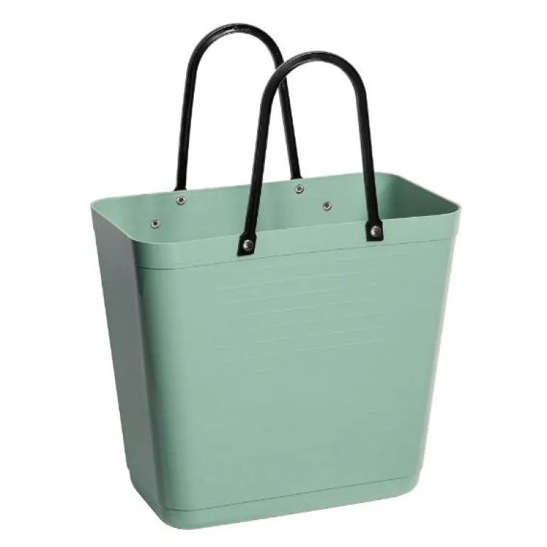 Recycled Plastic veske høy 14L med sykkelfeste oliven