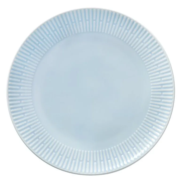 Relief tallerken 22 cm light blue