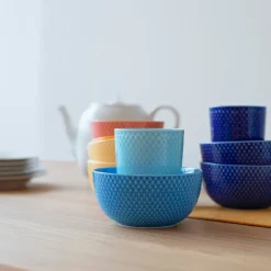 Rhombe Color skål 13 cm blå