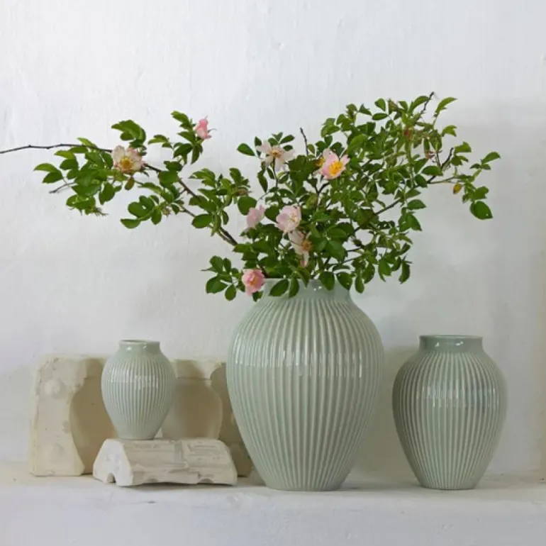 Ripple vase 12,5 cm mint