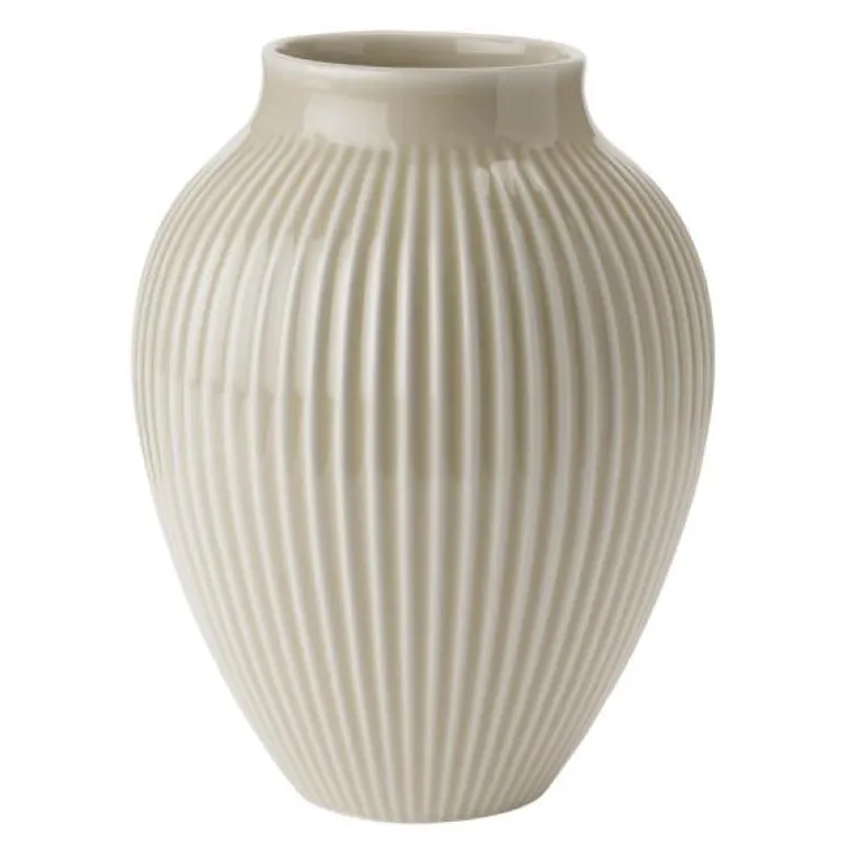 Ripple vase 20 cm sand